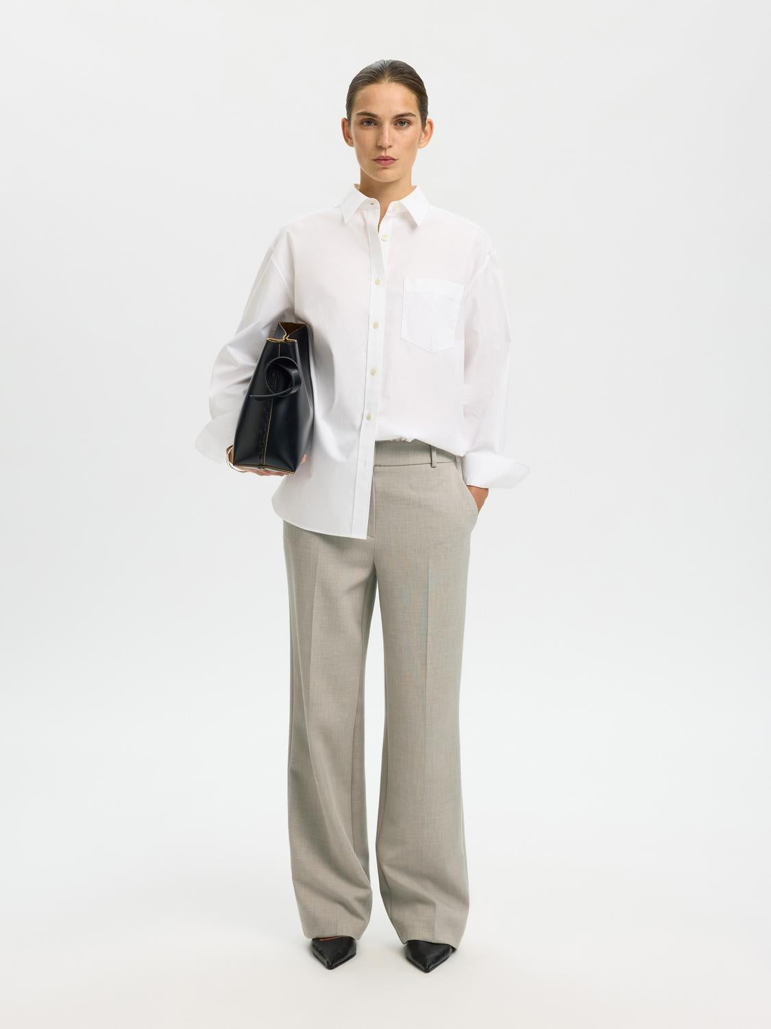 Slwrita Mw Wide Pant Mel Noos