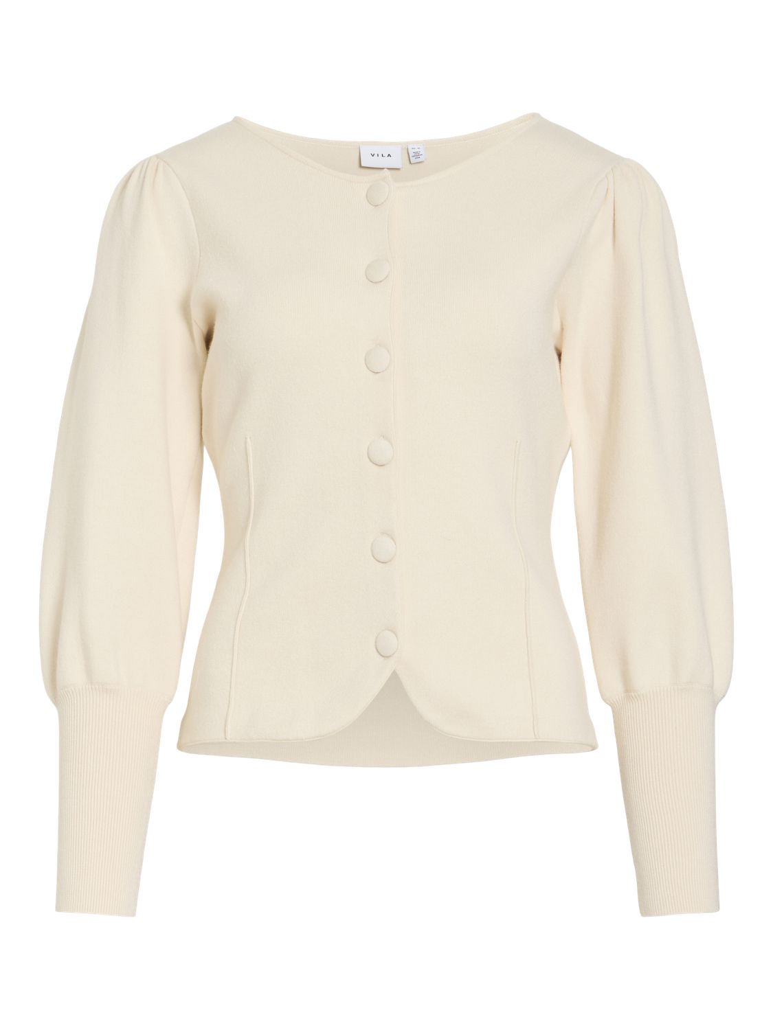 Vicassie L/s Boat Neck Knit Cardigan