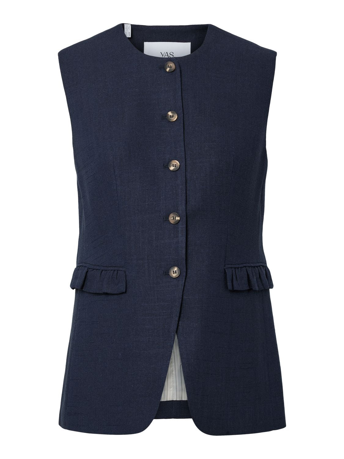 Yasagana Linen Blend Waistcoat S.