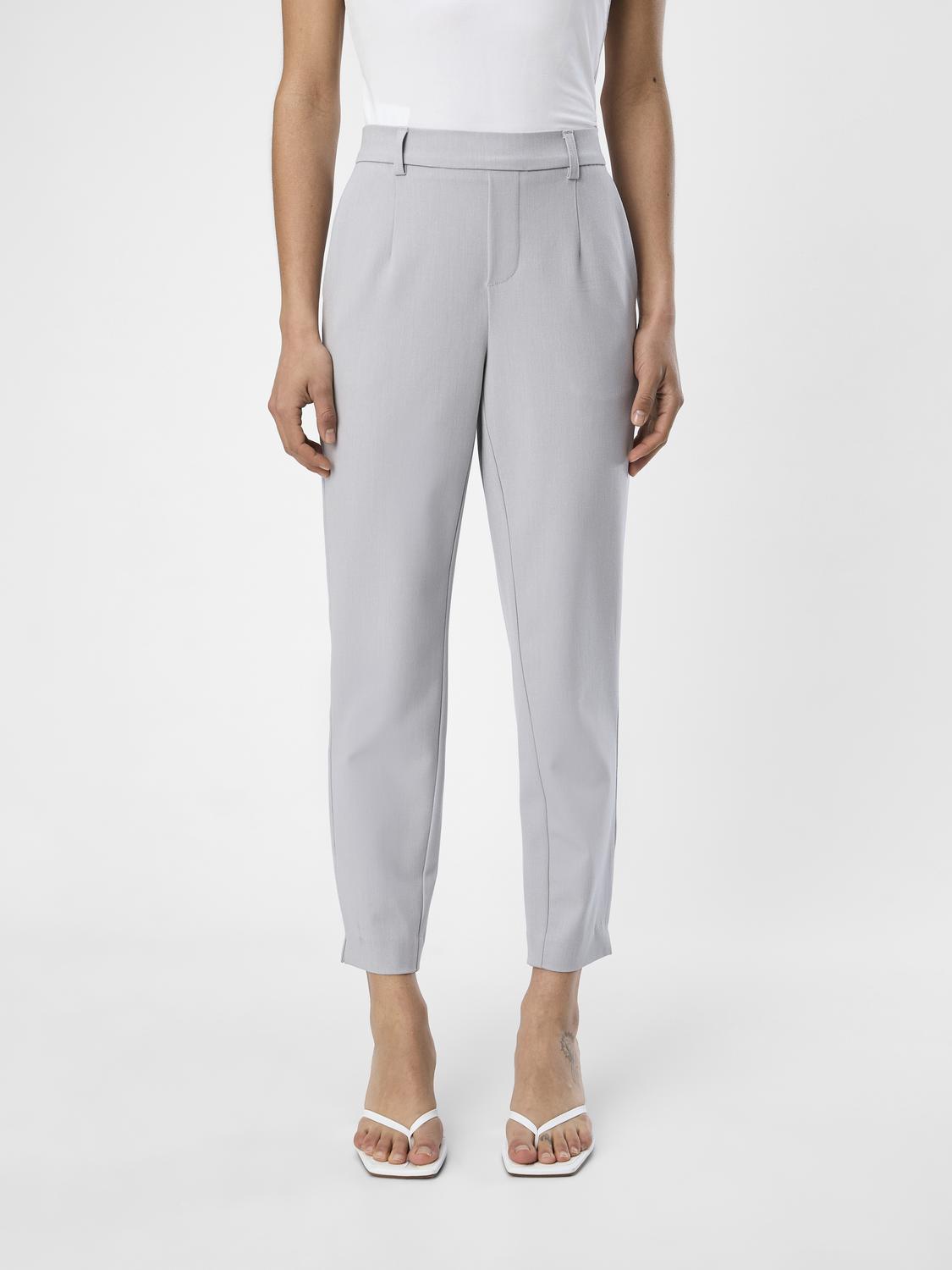 Lisa Slim Pant - Light Grey Melange