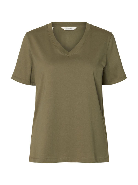 Slwessential Ss V-Neck Tee Noos