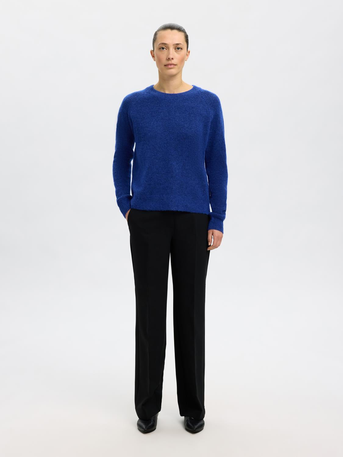 Slflulu ls knit o-neck