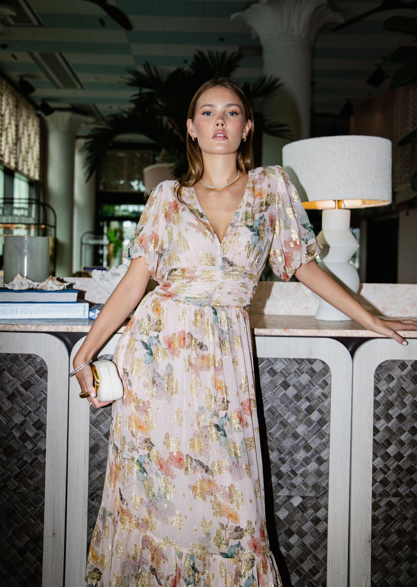 Leonora Dress Shimmering Garden