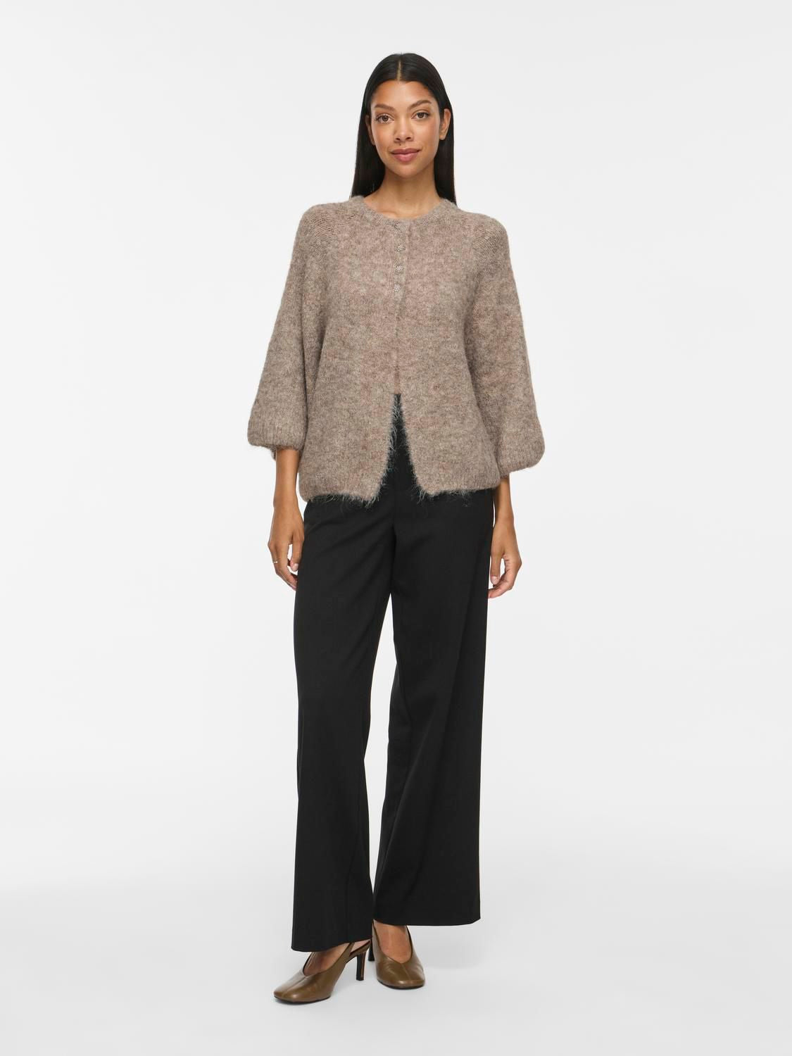 Vibows 3/4 Knit Cardigan/ln/1
