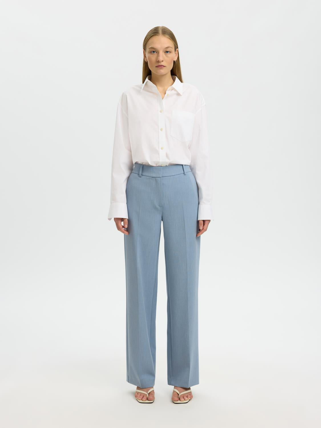Slwrita Mw Wide Pant Mel Noos