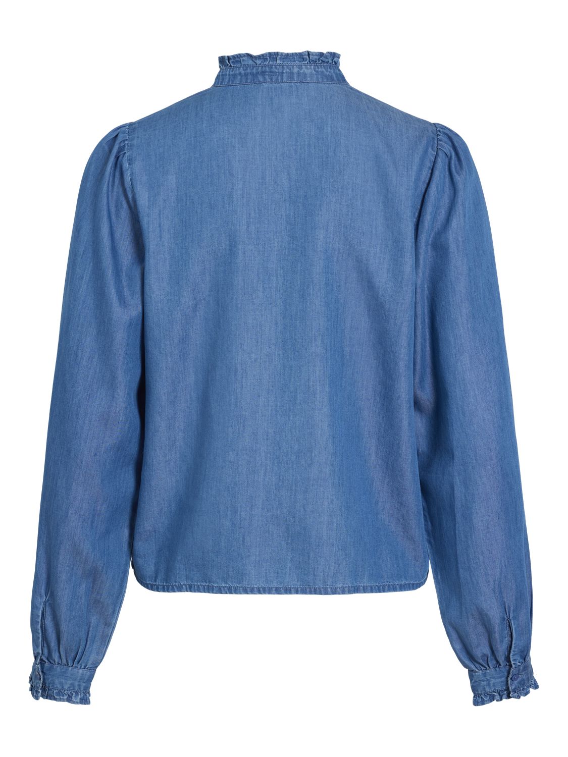 Vialari L/s Flounce Denim Shirt