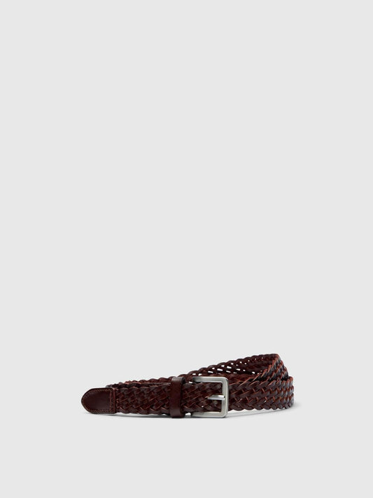 Slflinea Braided Leather Belt