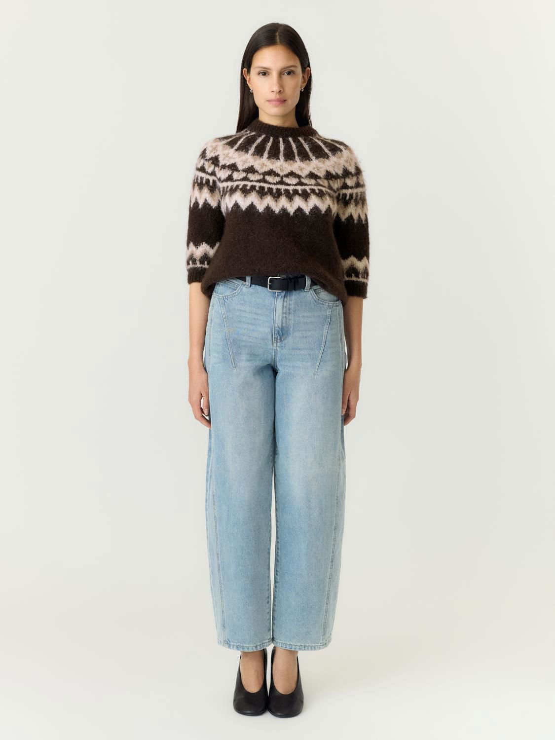 Yasdomina Ss Wool Blend Knit Pullover S.