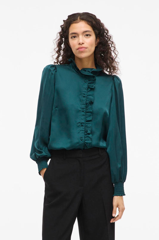 Vilutto L/s Frill Shirt/1