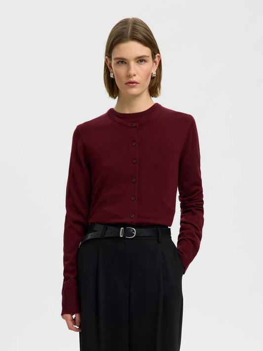 Slwthea Ls Knit Merino Cardigan Noos