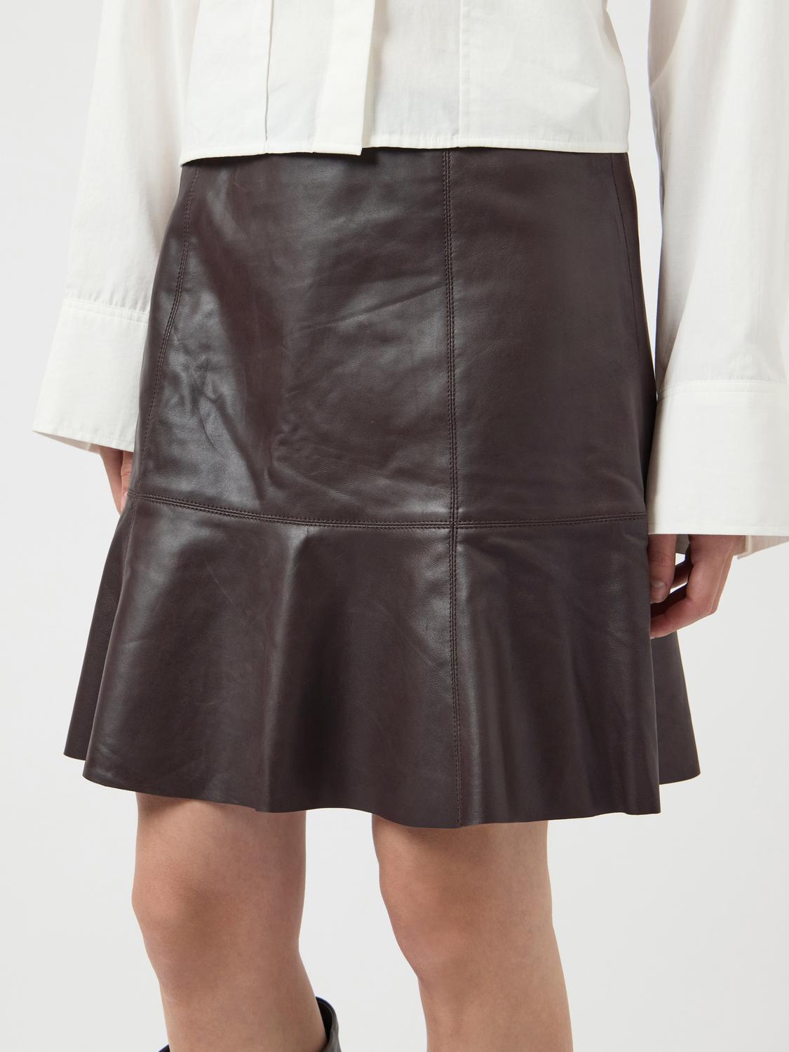 Yascolly Mw Naplon Leather Skirt Noos