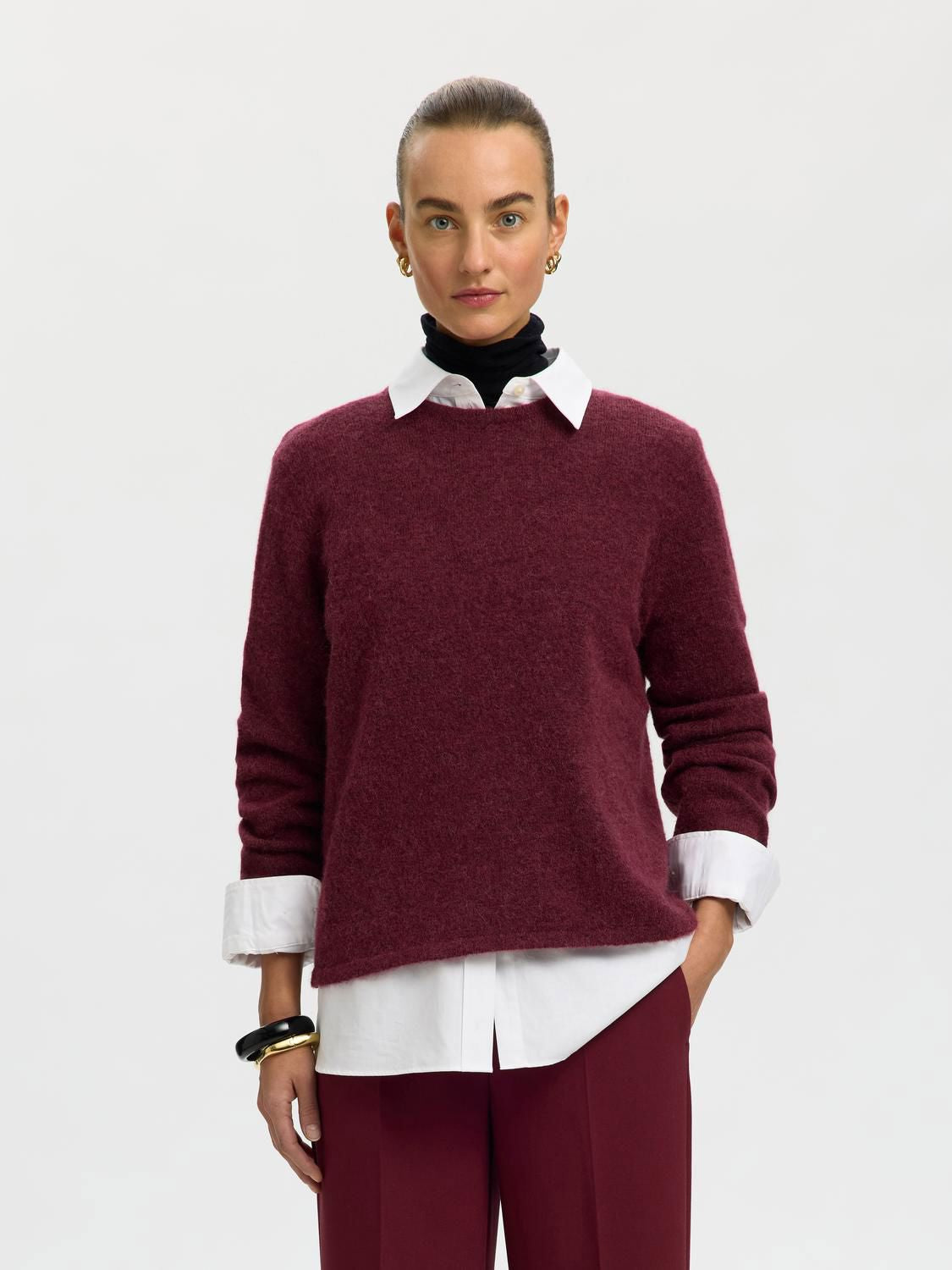 Slwlulu New Ls Knit O-Neck Noos