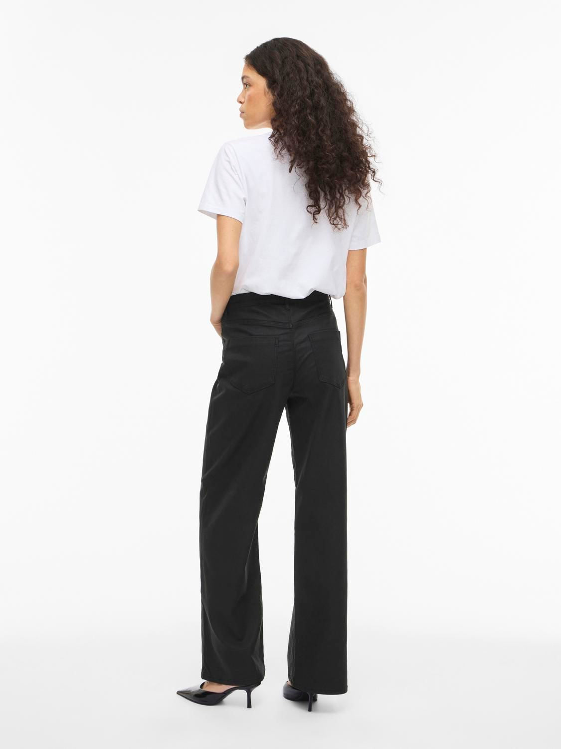 Vifreya Hw Coated Wide Jeans/1