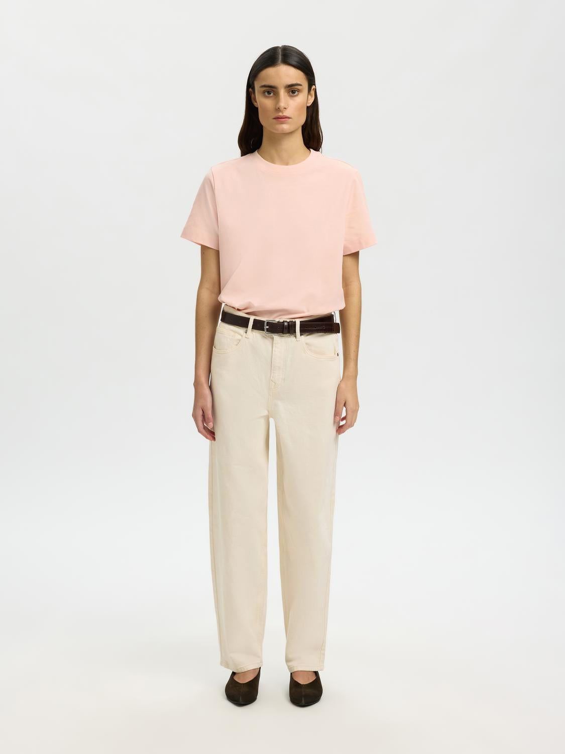 Slfessential Ss Boxy Tee Noos