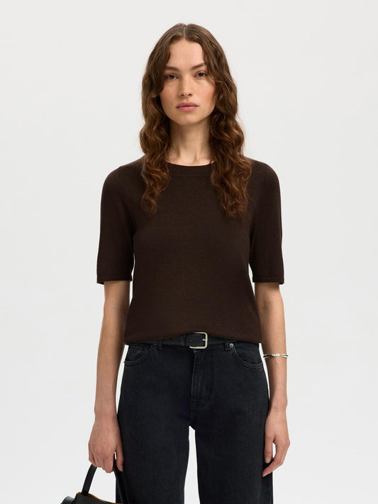 Slflura 2/4 Knit O-Neck