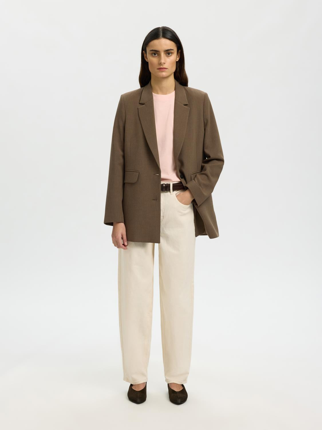 Slfessential Ss Boxy Tee Noos