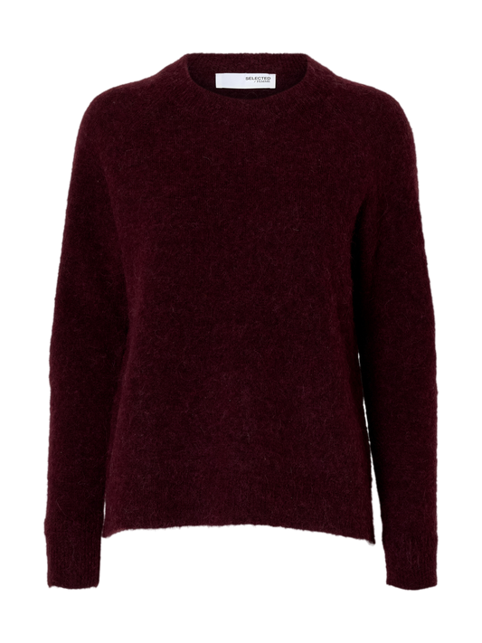 Slflulu ls knit o-neck