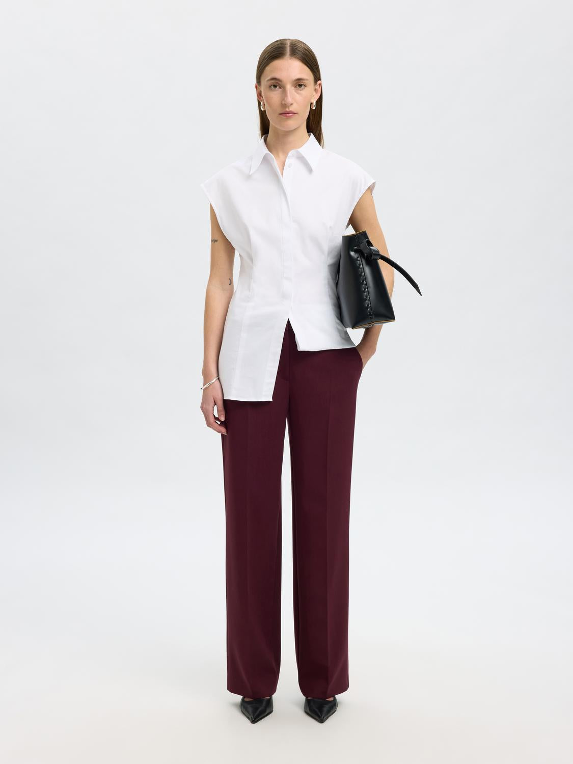 Slfrita mw wide pant