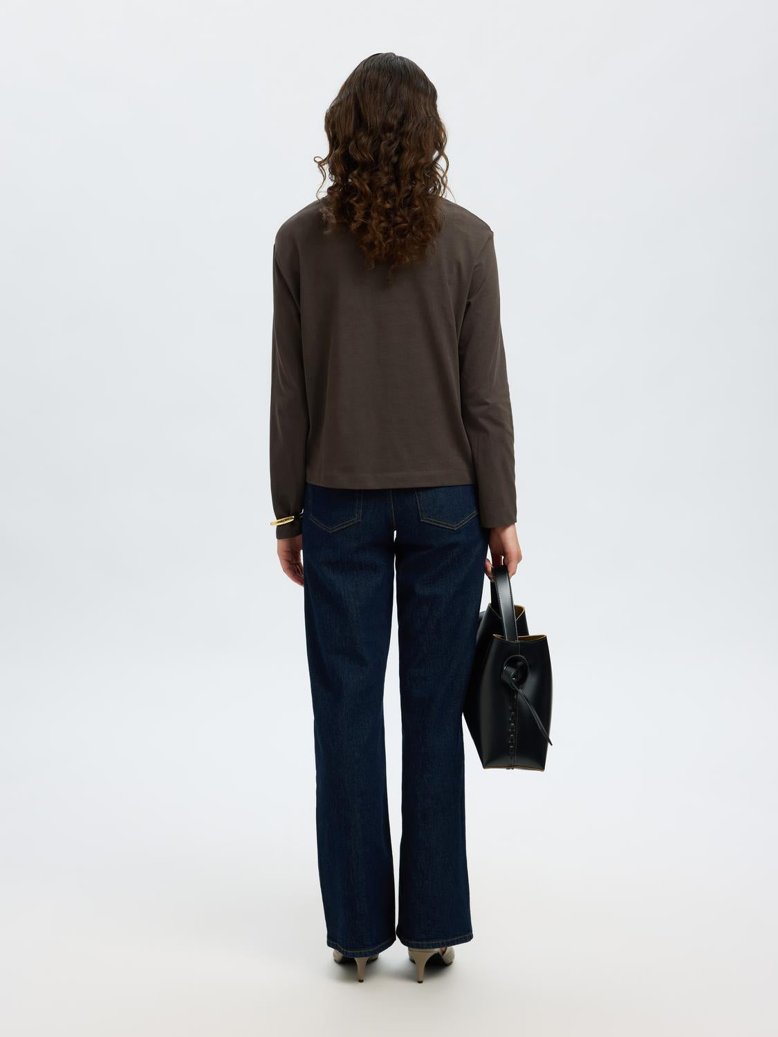 Slfessential ls boxy tee noos