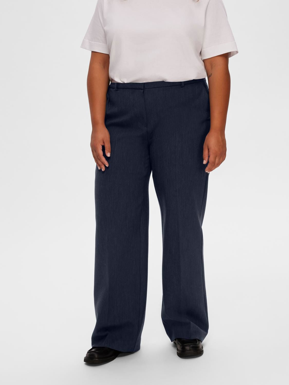 Slwrita Mw Wide Pant Dark Sap Mel Noos