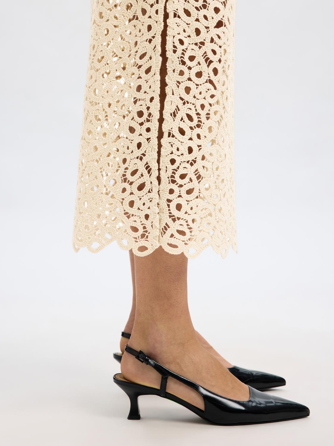 SLFALIMA HW MIDI CROCHET SKIRT B