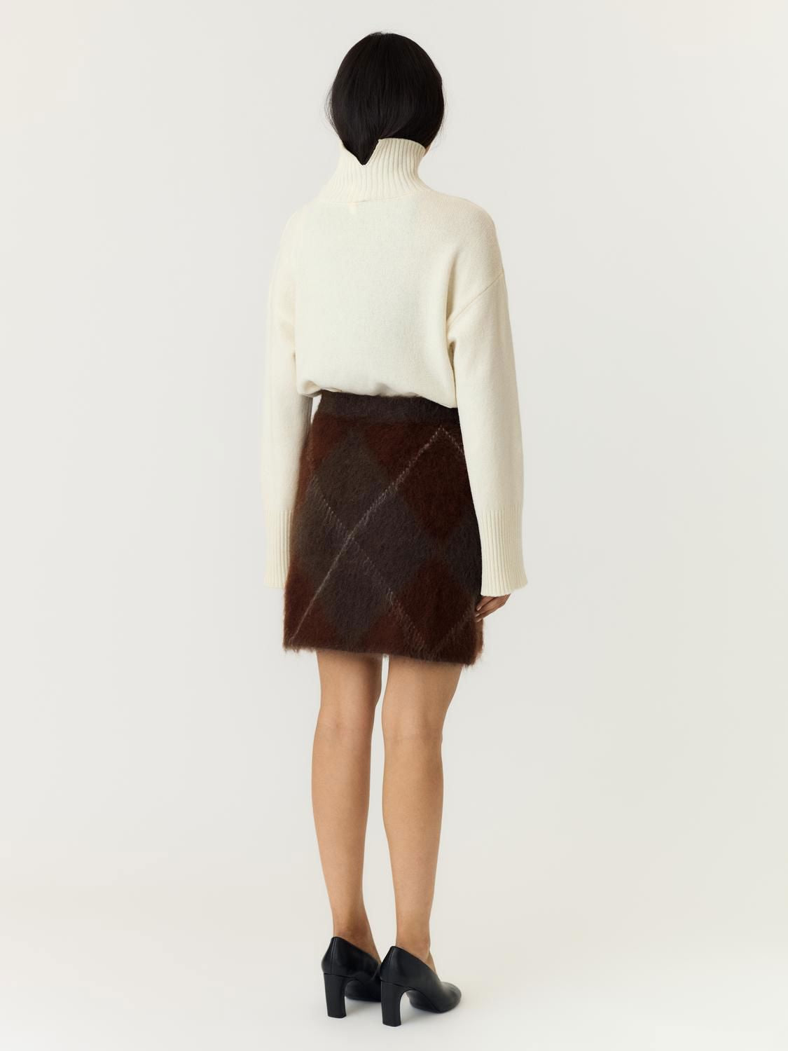 Yasargy Hw Mohair Blend Knit Skirt S.