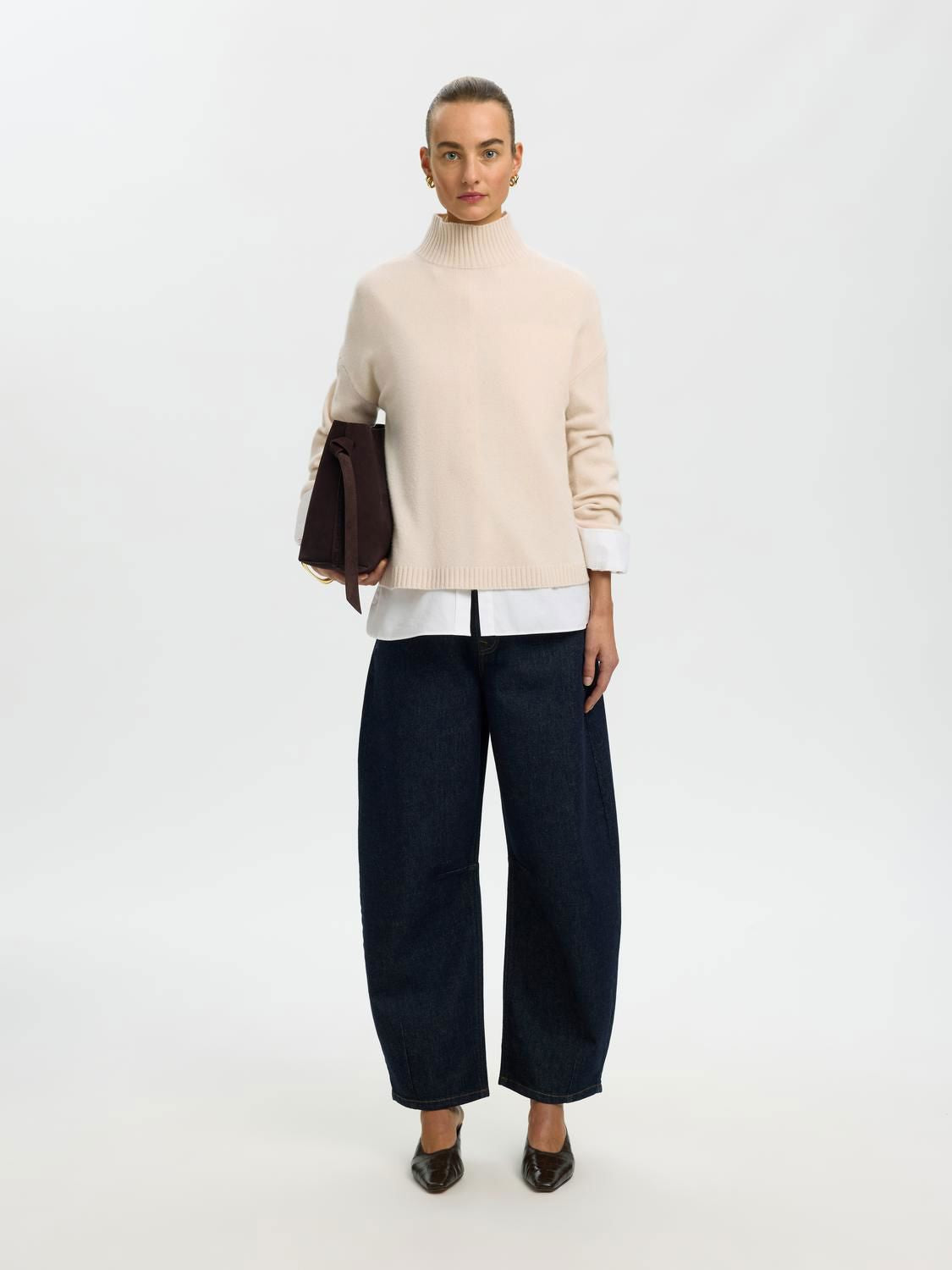 Slwcille Cashmere Blend High Neck Noos