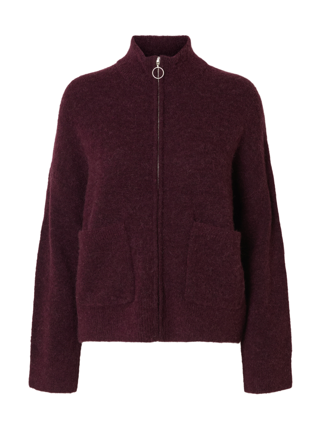 Slfsia Ras Ls Knit Zipper Cardigan Noos
