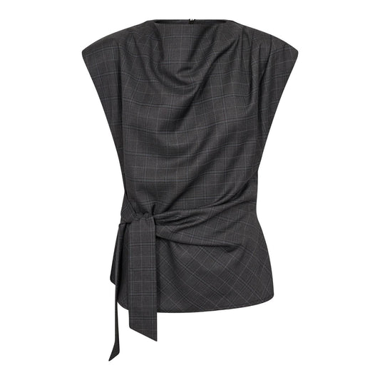 Eloracc Check Pleat Top
