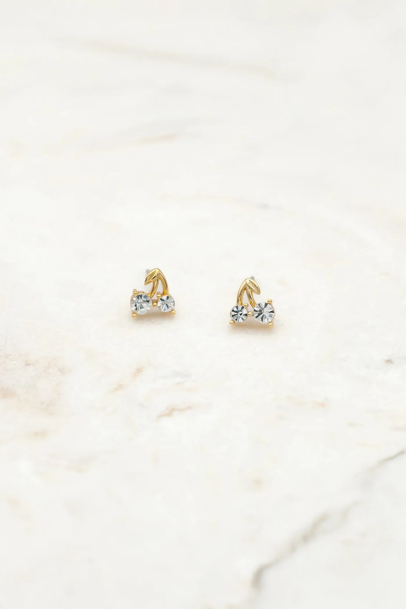 Cherry crystal earrings